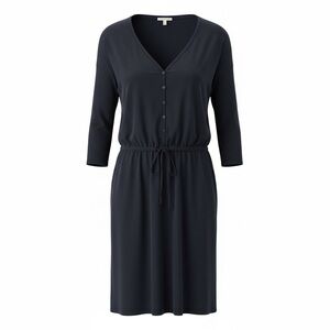 J Crew dark grey drawstring waist dress, small